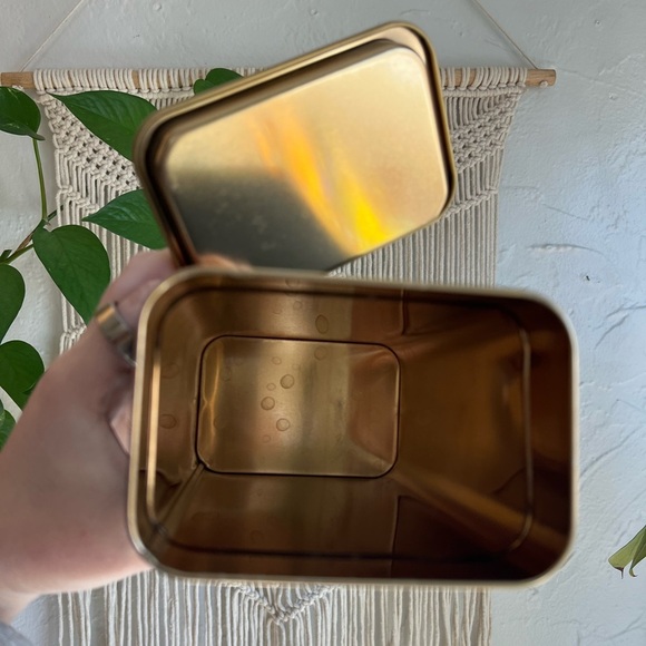 ☕ IKEA BLOMNING Coffee/Tea Canister - Black & Gold Metal Storage Tin ☕ - Picture 8 of 14